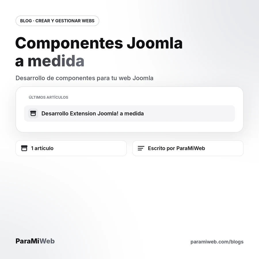 Componentes Joomla