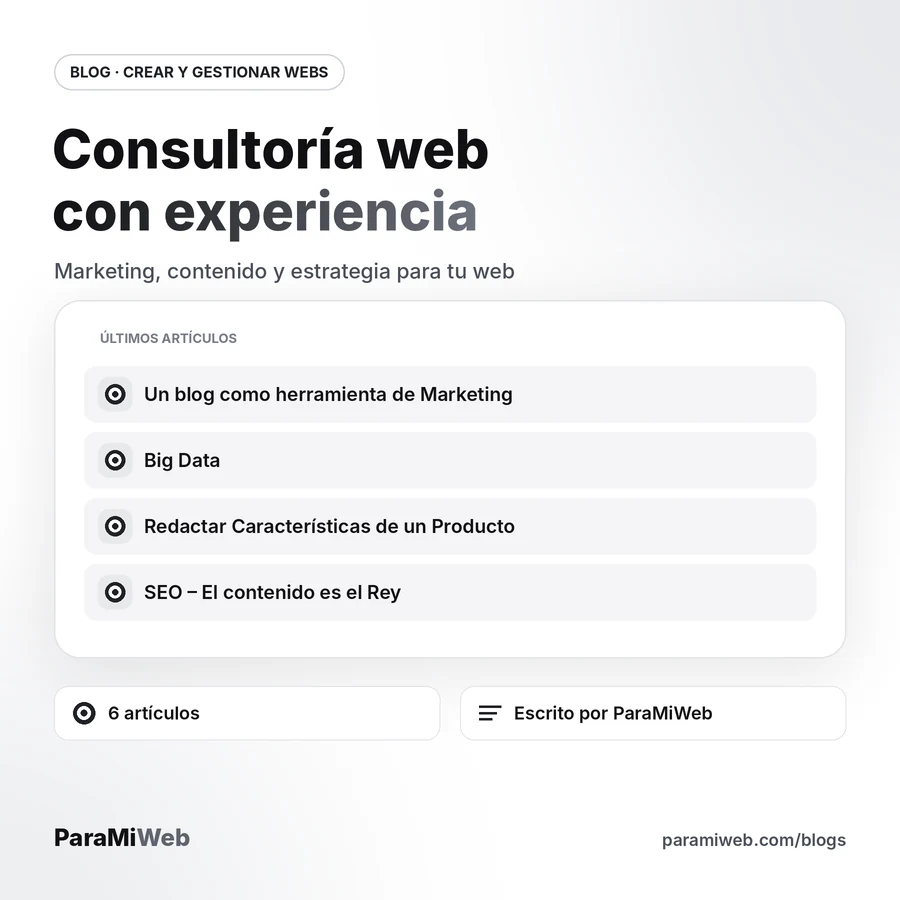 Consultoría web
