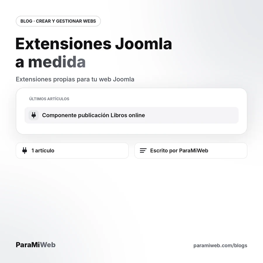 EXTensiones Joomla
