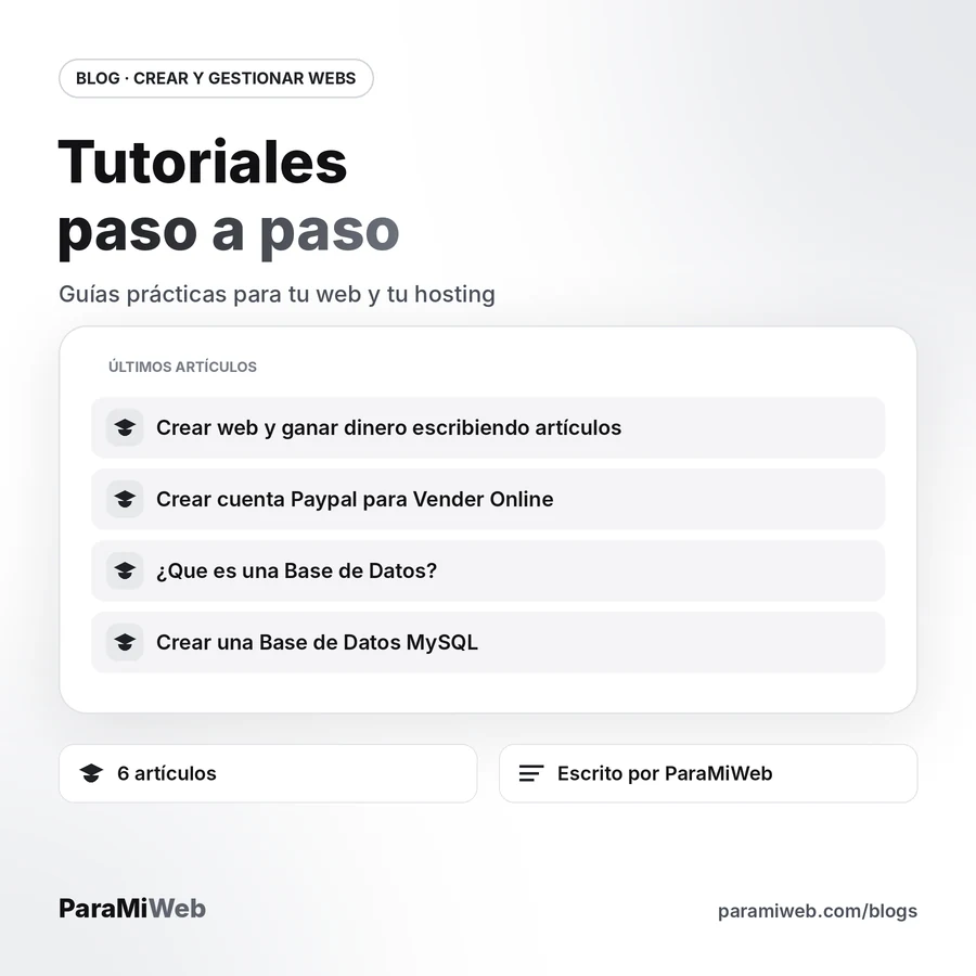Tutoriales